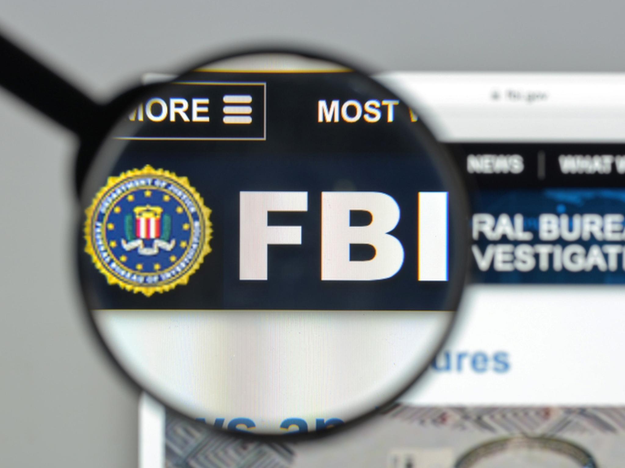 FBI Issues Alert On Crypto Exchange Impersonation Scams
